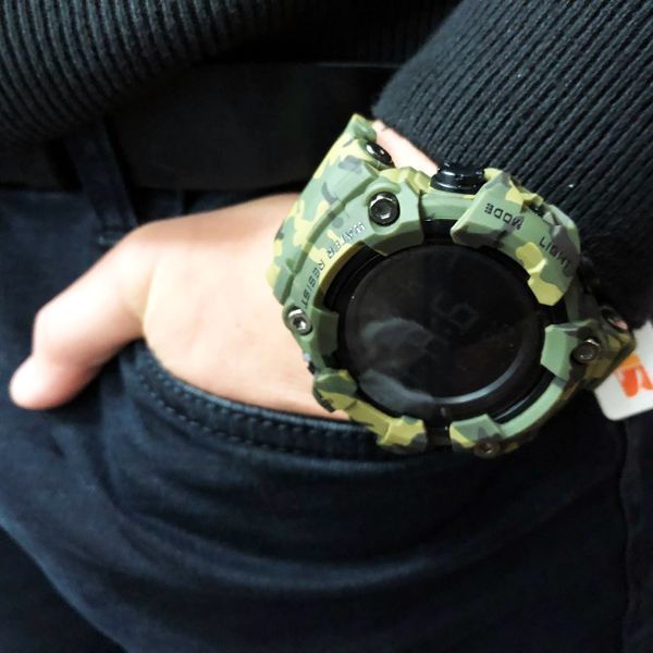 Годинник наручний чоловічий SKMEI 1968CMGN GREEN CAMO, водонепроникний чоловічий годинник. Колір: камуфляж 00022063 фото