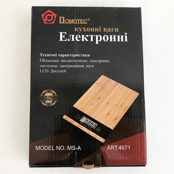 Весы кухонные MATARIX MX-406 5кг Wood, Кухонные весы для приготовления блюд, Весы для домашней кухни 00018634 фото