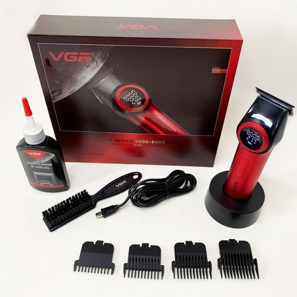 Триммер VGR V-977 RED, регулировка мощности 6000 - 8000 RPM 00015237 фото