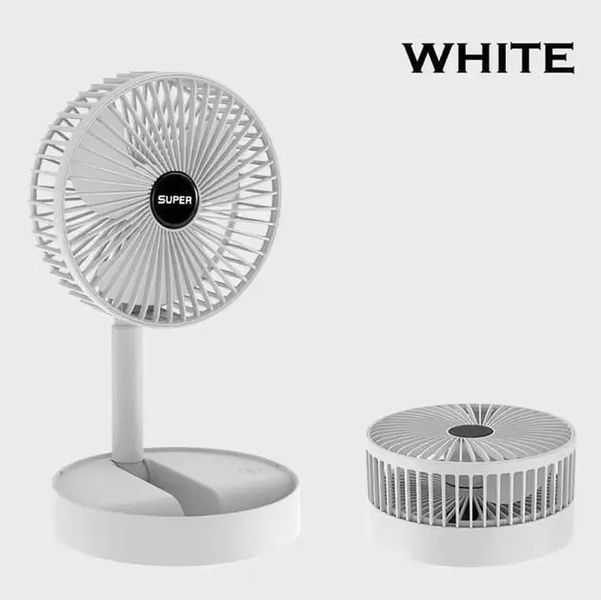 Портативний міні вентилятор для дому Telescopic Folding Fan Складаний настільний вентилятор із USB зарядкою 00018517 фото