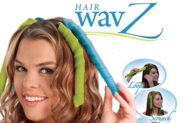 Волшебные бигуди для волос любой длины Hair Wavz, бигуди-спиральки 00020952 фото
