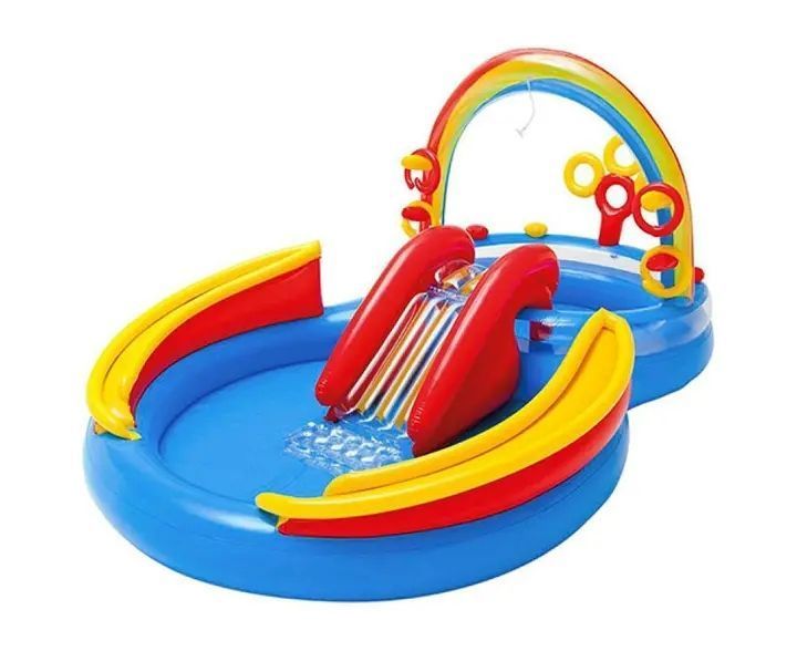 Надувной Игровой центр бассейн Intex 57453 Радуга 297 х 193 х 135см, 428л 00013965 фото