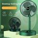 Портативний міні вентилятор для дому Telescopic Folding Fan Складаний настільний вентилятор із USB зарядкою 00018517 фото 5