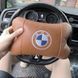 Комплект автоподушек 2шт из натуральной коричневой кожи для BMW. Ортопедическая подушка в авто БМВ 00016732 фото 15