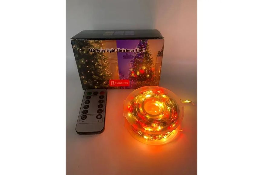 Гирлянда нить Роса от USB, 50м, 500LED МУЛЬТИК / Светодиодная новогодняя гирлянда 00024888 фото