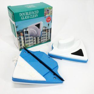 Щетка магнитная для мытья стекол с двух сторон Doublefaced Glass Clean 00013624 фото