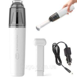 Автомобільний пилосос 100W Vacuum Cleaner + насадка / Ручний бездротовий пилосос для дому та авто 00024593 фото