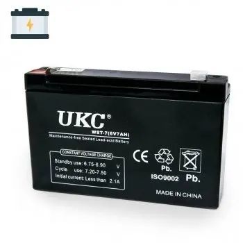 Акумуляторна батарея agm UKC WST-10 6V 10Ah акумулятор для УПСа, акумулятор до дитячого електромобіля 00016927 фото
