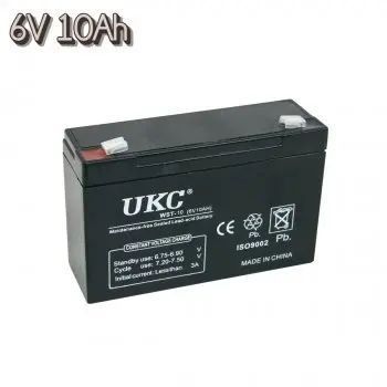 Акумуляторна батарея agm UKC WST-10 6V 10Ah акумулятор для УПСа, акумулятор до дитячого електромобіля 00016927 фото