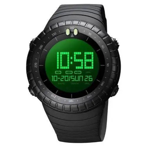 Часы наручные мужские SKMEI 1992BK BLACK, мужские армейские водостойкие тактические часы. Цвет: черный 00022064 фото