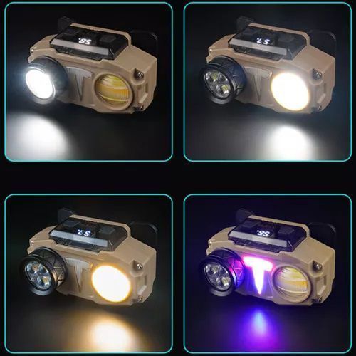 Ліхтар налобний CH-8825-3P35+COB(white+yellow)+RGB, Ліхтар на голову діодний, Ліхтар акумуляторний 00023067 фото