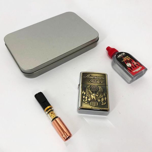 Зажигалка бензиновая в подарочной коробке N4, зажигалка в подарочном футляре, подарок зажигалка парню 00022991 фото