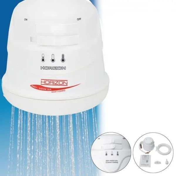 Проточний водонагрівач для душу water heater ST-05 5400W, душовий мінібойлер 00021155 фото