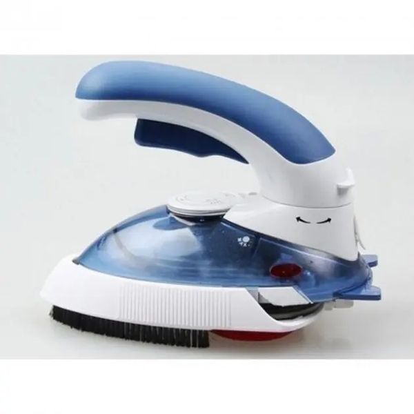 Ручной паровой отпариватель Mini Steam Iron HT-558B - компактный дорожный паровой утюг с щеткой 00021457 фото