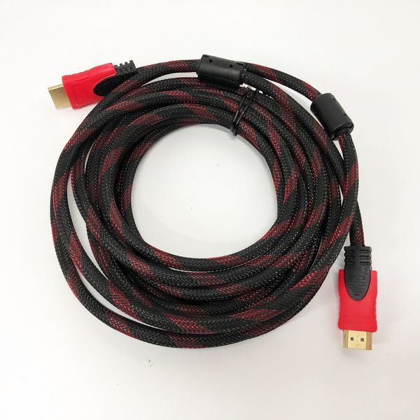 Кабель посилений 5м перехідник адаптер HDMI-HDMI тато-тато аудіо відео шнур в обмотці 00017298 фото