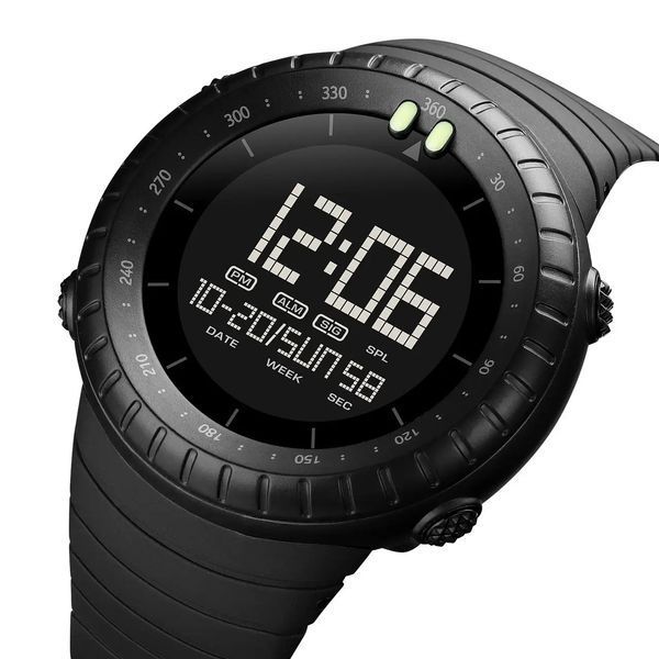Часы наручные мужские SKMEI 1992BK BLACK, мужские армейские водостойкие тактические часы. Цвет: черный 00022064 фото