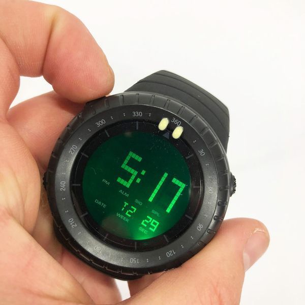 Часы наручные мужские SKMEI 1992BK BLACK, мужские армейские водостойкие тактические часы. Цвет: черный 00022064 фото