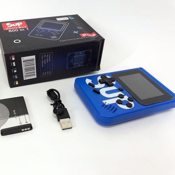 Ігрова приставка консоль Sup Game Box 500 ігор, Ретро приставка денді, Тетріс приставка. Колір: синій 00015822 фото