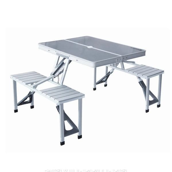 Складной алюминиевый стол для пикника со стульями Picnic Table 00014096 фото