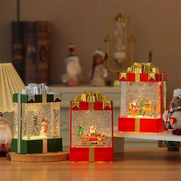 Декоративний світильник з ефектом снігопаду, підсвічуванням та музикою, Сніговик 803 00024795 фото