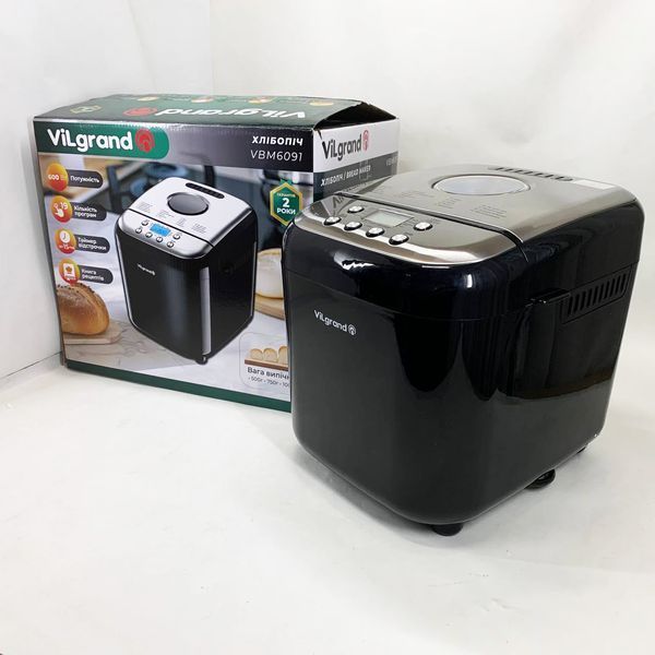 Хлебопечка ViLgrand VBM6091. Цвет: черный 00019443 фото