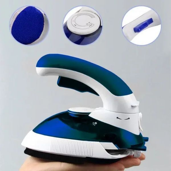 Ручной паровой отпариватель Mini Steam Iron HT-558B - компактный дорожный паровой утюг с щеткой 00021457 фото