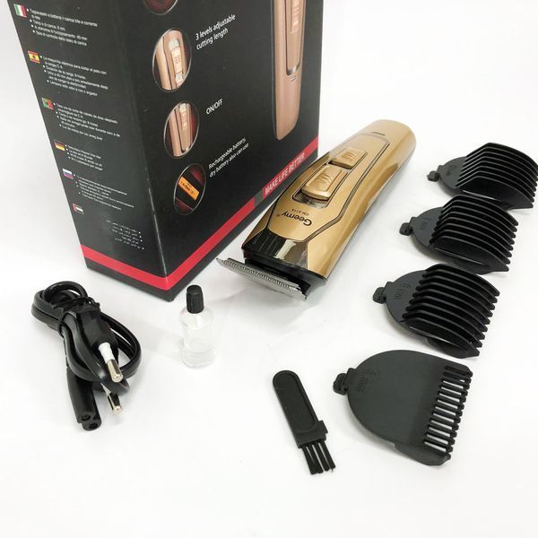 Машинка для стрижки GEMEI GM-6115, машинка для стрижки волосся домашня. Колір: бежевий 00015196 фото