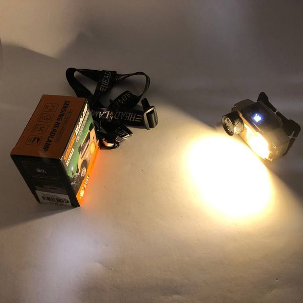 Ліхтар налобний CH-8825-3P35+COB(white+yellow)+RGB, Ліхтар на голову діодний, Ліхтар акумуляторний 00023067 фото