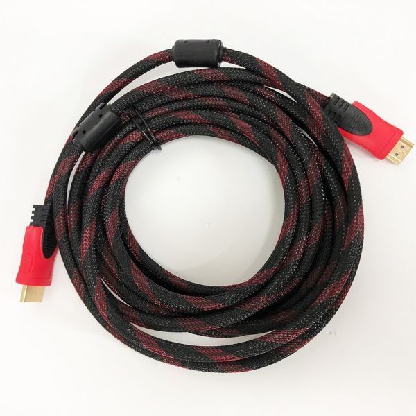 Кабель посилений 5м перехідник адаптер HDMI-HDMI тато-тато аудіо відео шнур в обмотці 00017298 фото