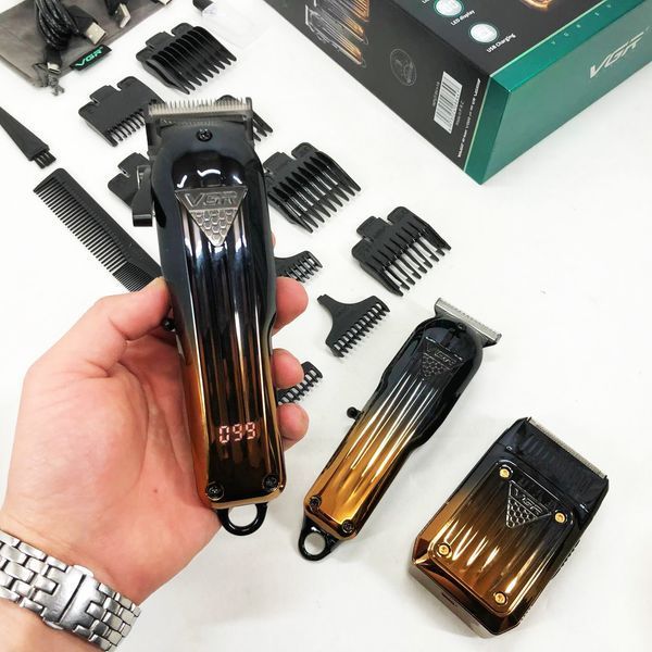 Комплект VGR 3 в 1 V-644 акумуляторна машинка для стрижки, триммер та електробритва шейвер 00014572 фото