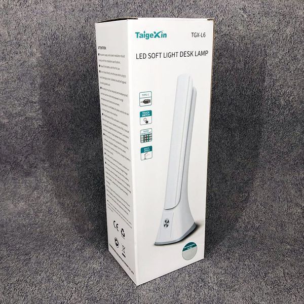 Настільна лампа з акумулятором Taigexin LED TGX-L6 4.5W 350lm 6500K USB 5V, лампа для столу школяра 00023429 фото