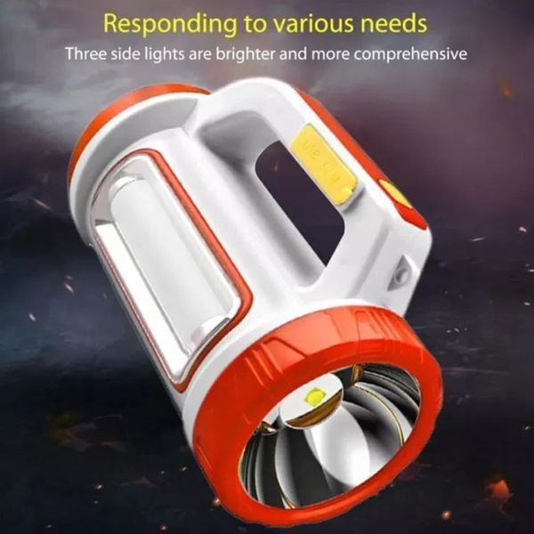 Фонарь переносной кемпинг 6088-LED+COB с функцией PowerBank, фонари для кемпинга camping. Цвет: оранжевый 00022920 фото