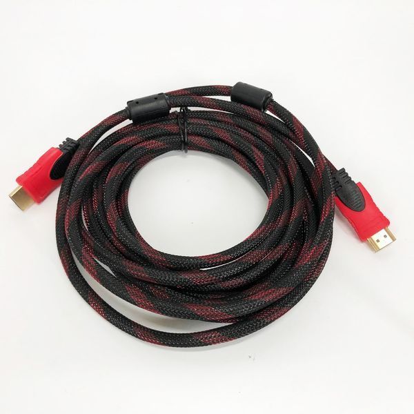 Кабель посилений 5м перехідник адаптер HDMI-HDMI тато-тато аудіо відео шнур в обмотці 00017298 фото