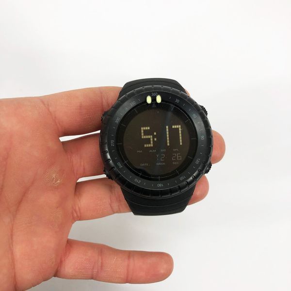Часы наручные мужские SKMEI 1992BK BLACK, мужские армейские водостойкие тактические часы. Цвет: черный 00022064 фото