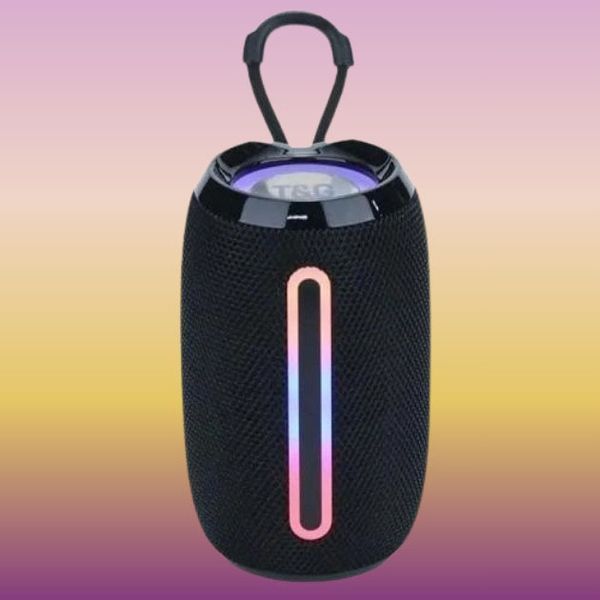Портативна Bluetooth-колонка TG653 USB з ремінцем, акумуляторна колонка для музики. Колір: чорний 00017231 фото