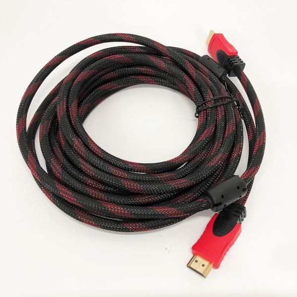 Кабель посилений 5м перехідник адаптер HDMI-HDMI тато-тато аудіо відео шнур в обмотці 00017298 фото