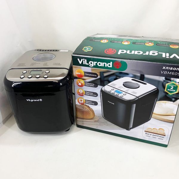 Хлебопечка ViLgrand VBM6091. Цвет: черный 00019443 фото