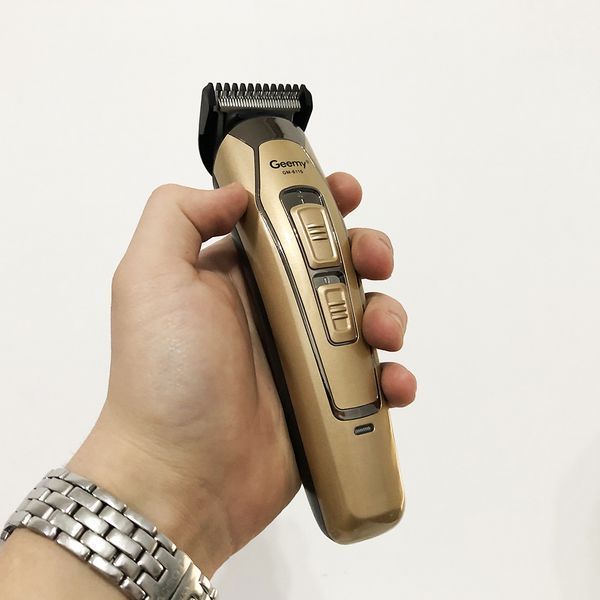 Машинка для стрижки GEMEI GM-6115, машинка для стрижки волосся домашня. Колір: бежевий 00015196 фото
