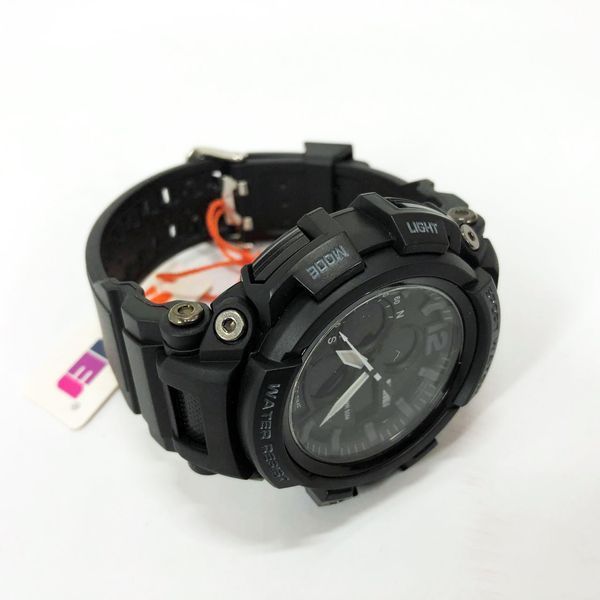 Часы наручные мужские SKMEI 1343BK BLACK, часы тактические противоударные. Цвет: черный 00022034 фото