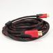 Кабель посилений 5м перехідник адаптер HDMI-HDMI тато-тато аудіо відео шнур в обмотці 00017298 фото 8