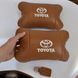 Набір шкіряних подушок 2шт на підголівник Toyota. Комфортні ортопедичні подушки,Тойота 00016733 фото 9