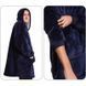Плед толстовка с капюшоном и рукавами Huggle Hoodie оверсайз. Цвет: синий 00016278 фото 14