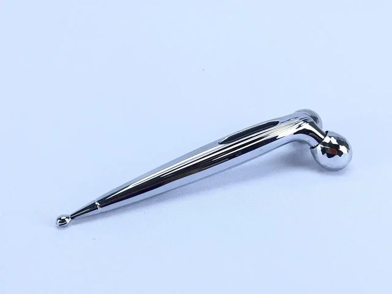 Роликовый ручной массажер для лица с 3D шариками LBJ-116B 3D Massager Серебристый 00014758 фото