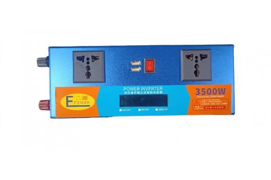 Перетворювач напруги з 12V/24V 220V 3500W LCD SMART (EY3500W) 00017983 фото