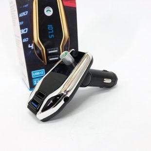 Автомобільний FM модулятор Bluetooth FM X8 plus, FM модулятор з флешкою ​​від прикурювача 00016813 фото