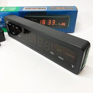 Електронний годинник Caixing СХ-808, Цифровий настільний годинник квадратний, LED Лід годинник настільний 00012684 фото