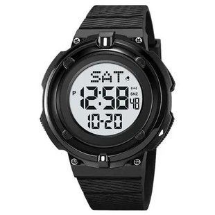 Часы наручные мужские SKMEI 2010BKWT BLACK-WHITE, часы армейские скмей, часы спортивные. Цвет: черный 00022065 фото
