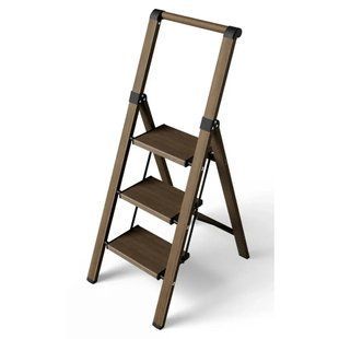 Стремянка, алюминиевая под дерево, легкая, широкая ladder ladder AND L0103 00014173 фото