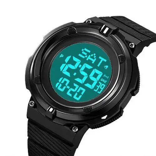 Часы наручные мужские SKMEI 2010BKWT BLACK-WHITE, часы армейские скмей, часы спортивные. Цвет: черный 00022065 фото