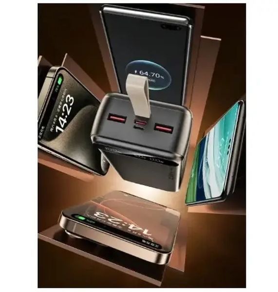 Зовнішній акумулятор Power bank Awei PA12 30000mAh PD22,5W швидка зарядка 00017901 фото